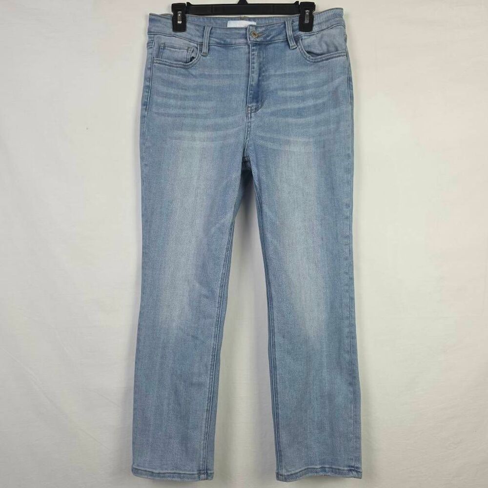 VERVET Blue Jeans Women's 31 Light Wash Straight Stretch - Picture 5 of 10